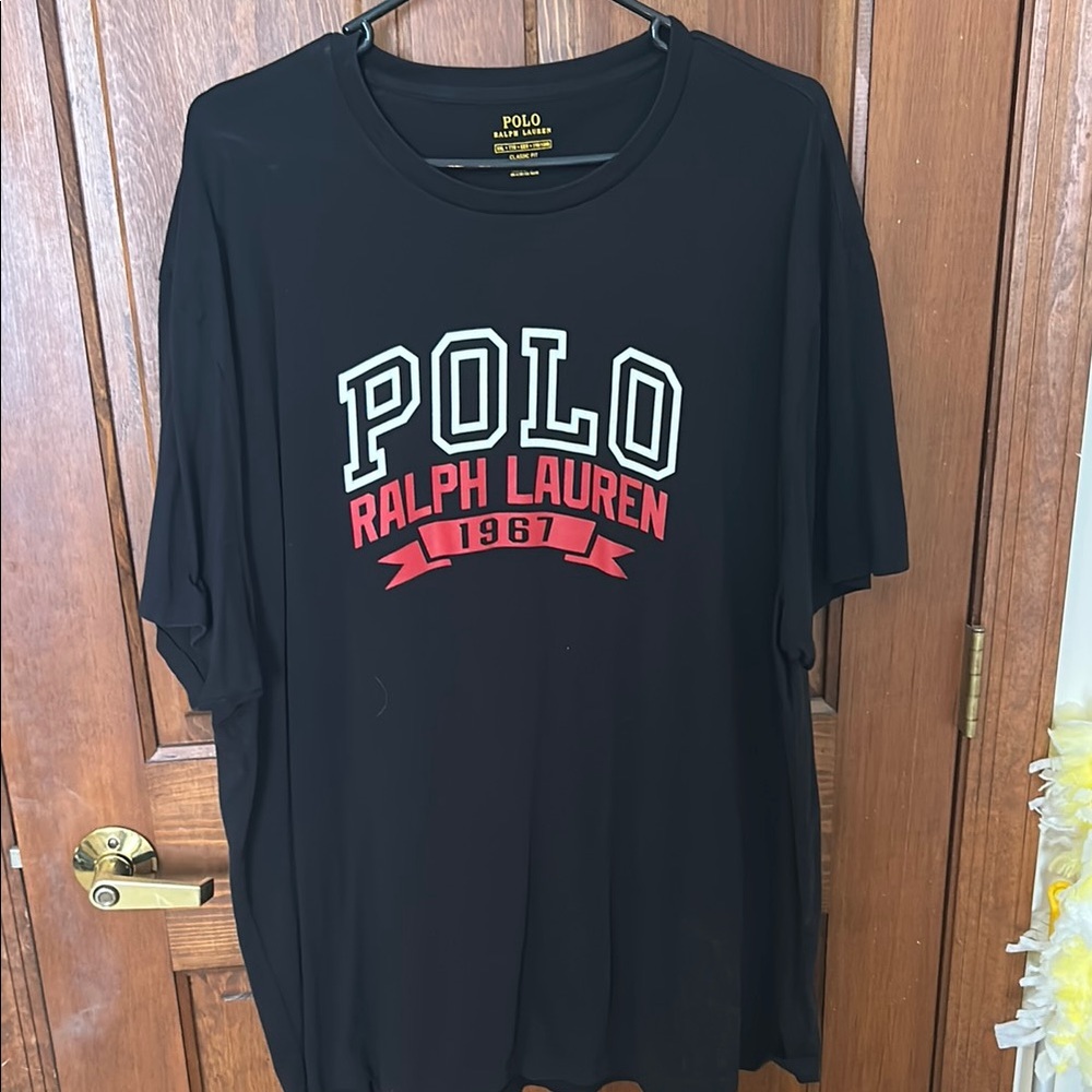 Polo by Ralph Lauren Black and Red Graphic Tee
